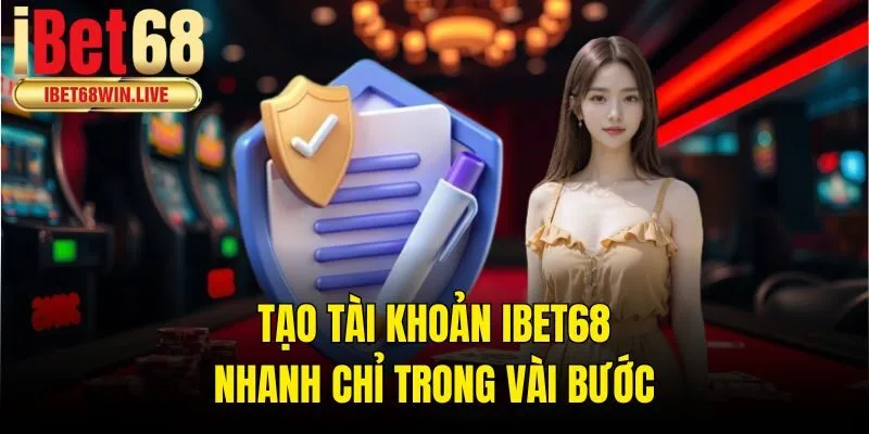 Tạo tài khoản ibet68 nhanh chỉ trong vài bước